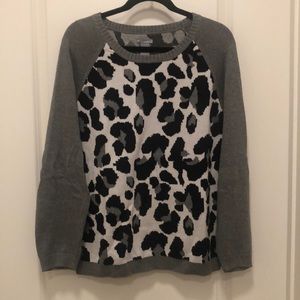 New Directions Sweater Animal Print